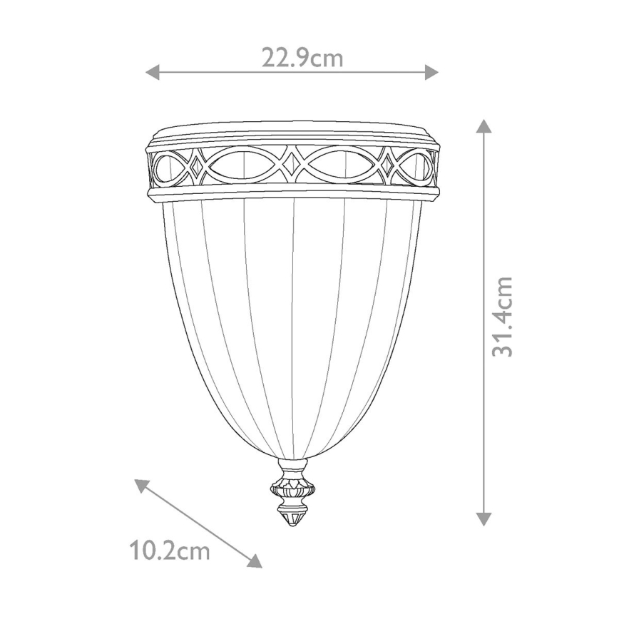 Feiss - Aplique DRAWING ROOM 1xE27/60W/230V bronce