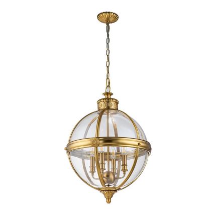 Feiss - Lámpara colgante con cadena ADAMS 4xE14/60W/230V dorado
