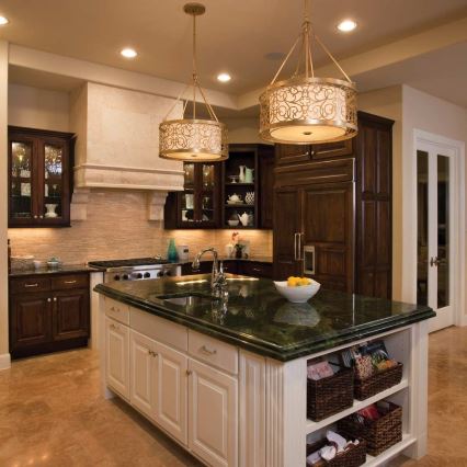 Feiss - Lámpara de techo con varilla ARABESQUE 4xE27/60W/230V dorada