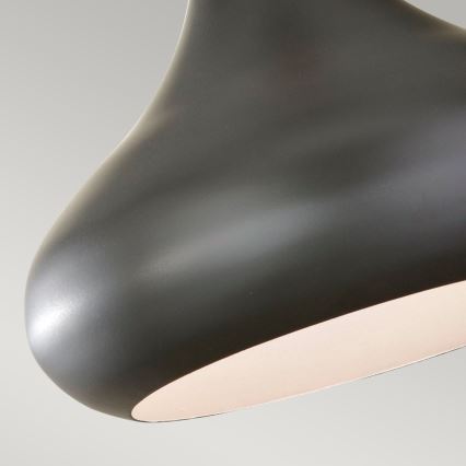 Feiss - Lámpara colgante BESO, suspensión por cable, 1xE27/60W/230V, Ø 25,4 cm, negro/cobre