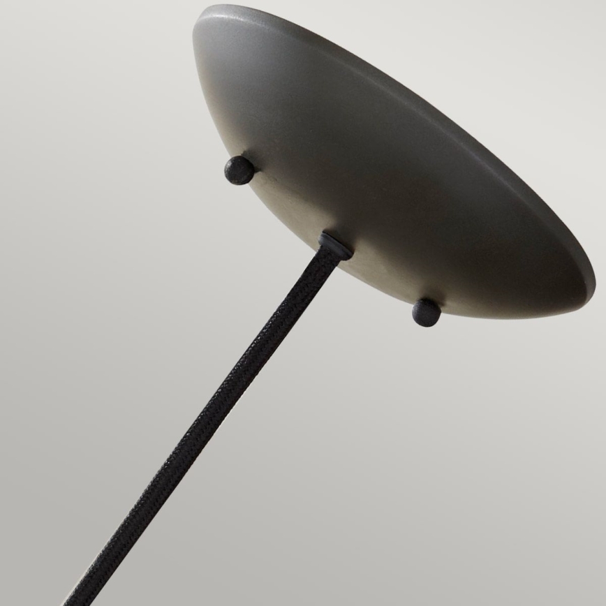 Feiss - Lámpara colgante BESO, suspensión por cable, 1xE27/60W/230V, Ø 25,4 cm, negro/cobre