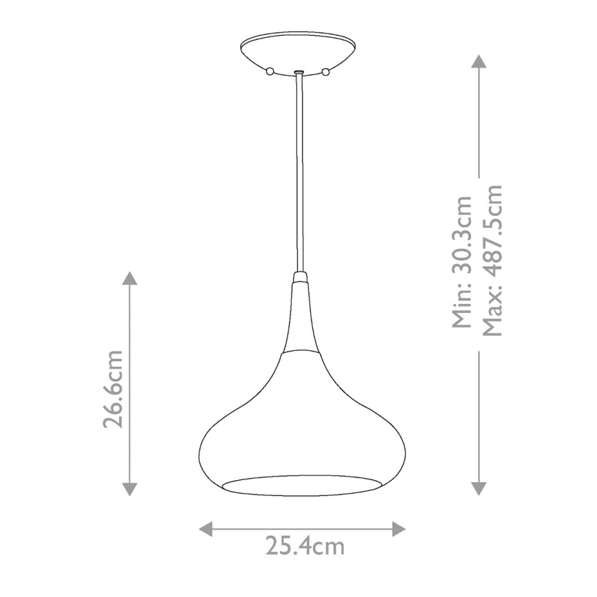Feiss - Lámpara colgante BESO, suspensión por cable, 1xE27/60W/230V, Ø 25,4 cm, negro/cobre