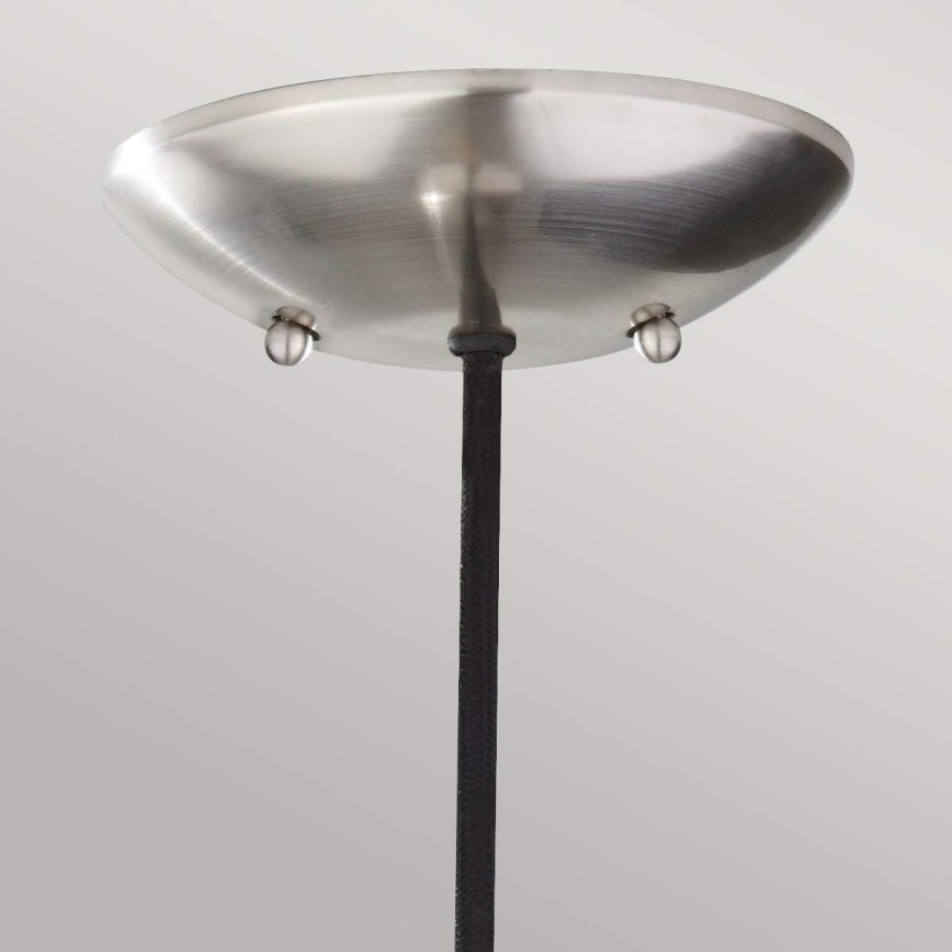Feiss - Lámpara colgante sobre cable BESO 1xE27/60W/230V cromado mate/negro