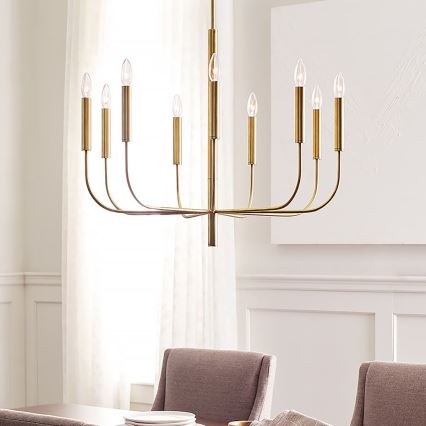 Feiss - Lámpara colgante BRIANNA 9xE14/60W/230V