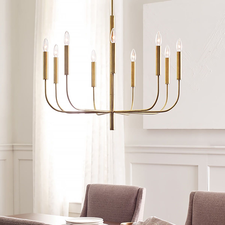 Feiss - Lámpara colgante BRIANNA 9xE14/60W/230V