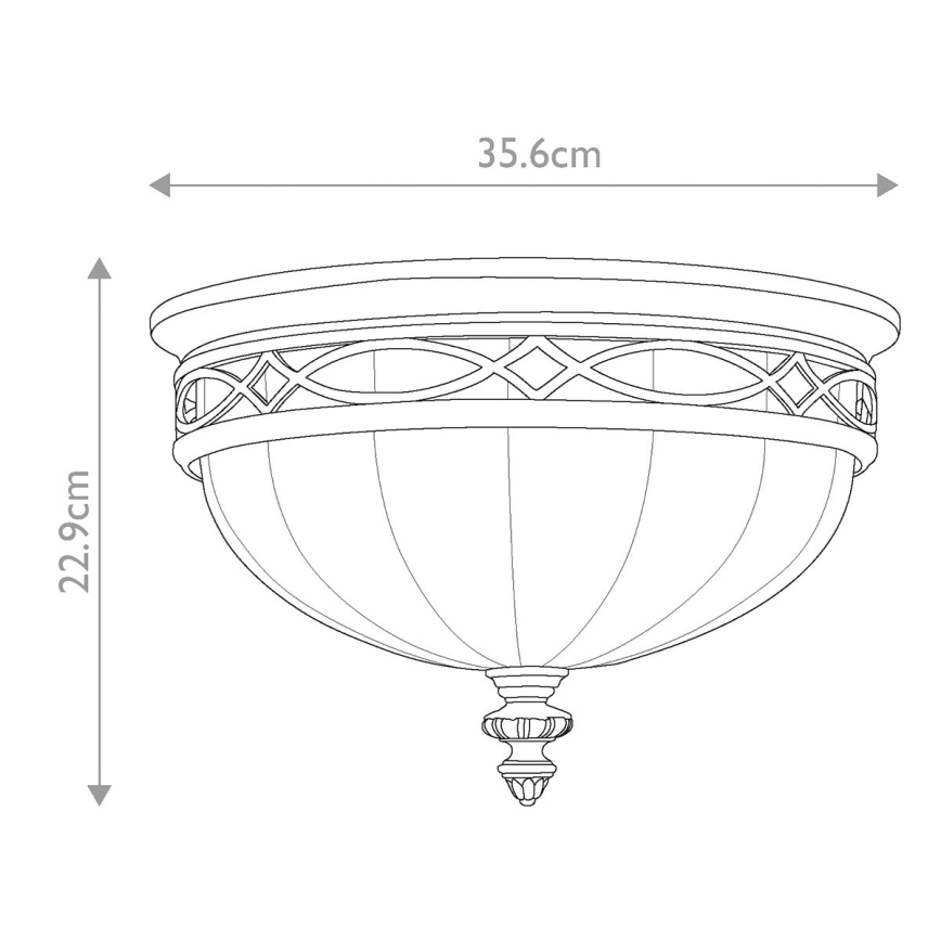 Feiss - Plafón DRAWING ROOM 3xE27/60W/230V