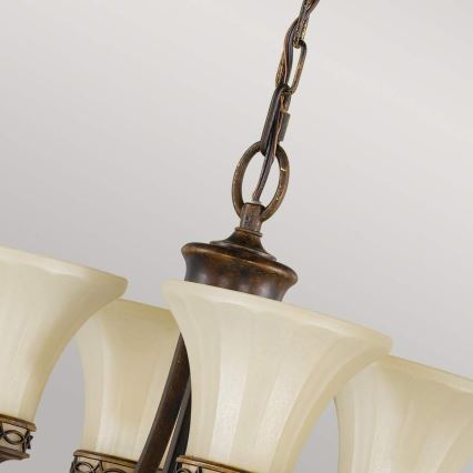Feiss - Lámpara colgante con cadena DRAWING ROOM 4xE27/60W/230V