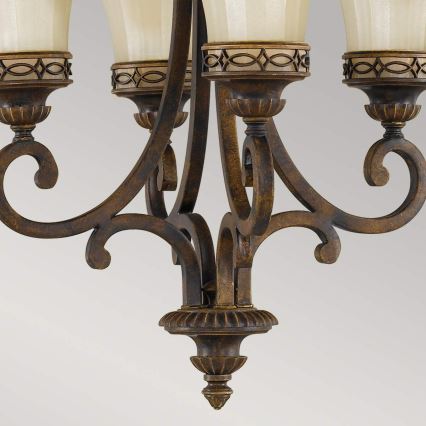 Feiss - Lámpara colgante con cadena DRAWING ROOM 4xE27/60W/230V