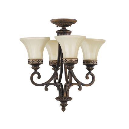Feiss - Lámpara colgante con cadena DRAWING ROOM 4xE27/60W/230V