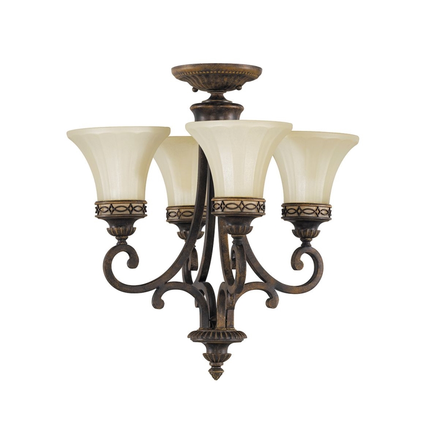 Feiss - Lámpara colgante con cadena DRAWING ROOM 4xE27/60W/230V