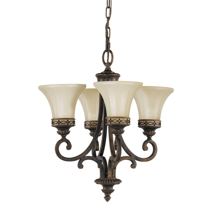 Feiss - Lámpara colgante con cadena DRAWING ROOM 4xE27/60W/230V