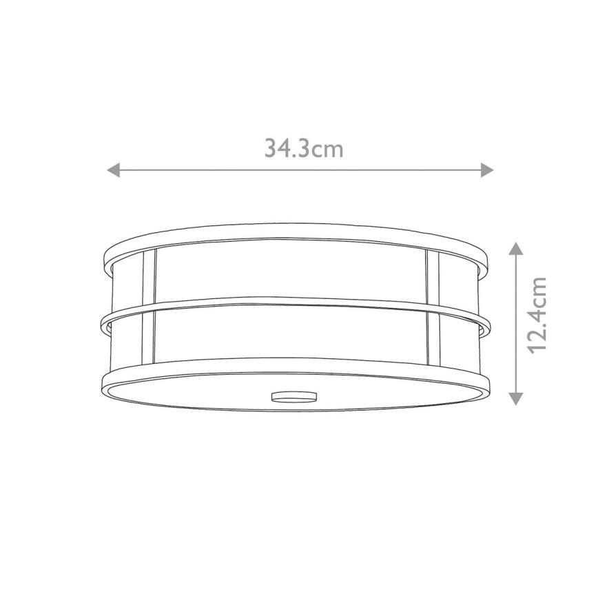 Feiss - Lámpara de techo FUSION 3xE27/40W/230V dorada