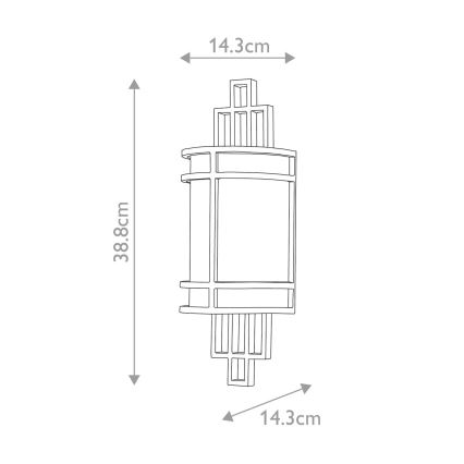Feiss - Aplique FUSION 1xE27/60W/230V
