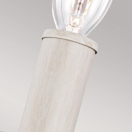 Feiss - Aplique de pared HARTSVILLE 1xE14/40W/230V beige/marrón
