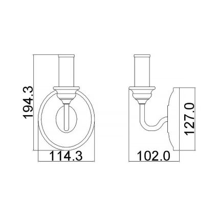 Feiss - Aplique de pared HARTSVILLE 1xE14/40W/230V beige/marrón