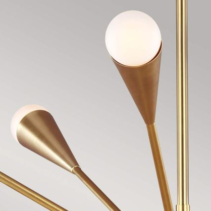 Feiss - Lámpara colgante LED JAX 10xG9/3W/230V dorado