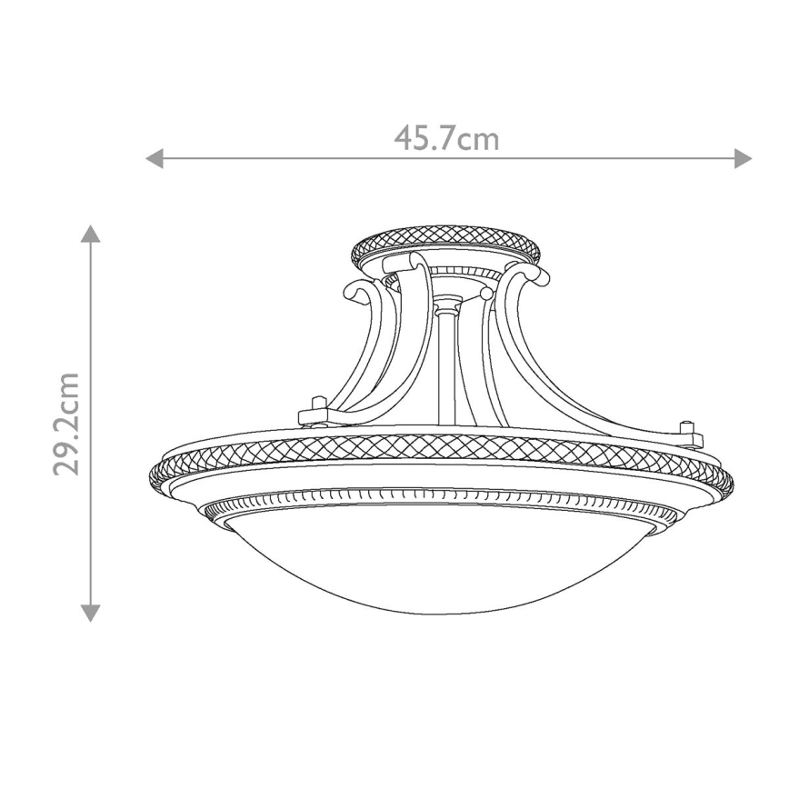 Feiss - Lámpara de techo KELHAM HALL 2xE27/60W/230V