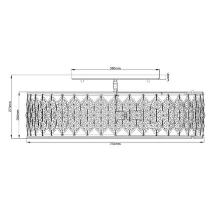 Feiss - Plafón LUCIA 6xE27/60W/230V