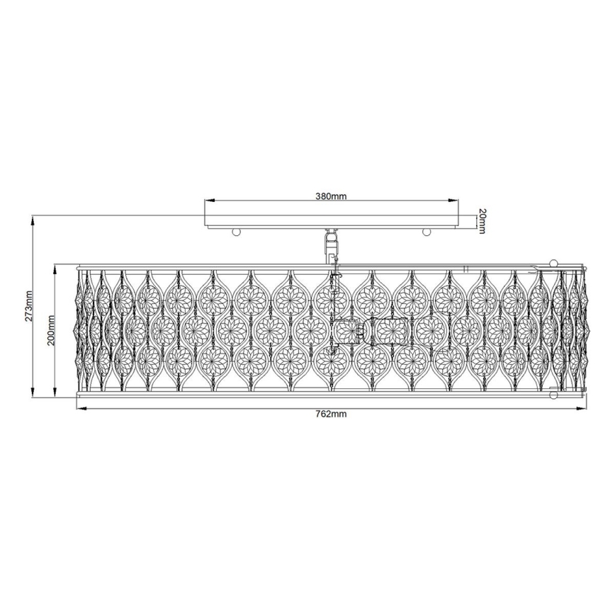 Feiss - Plafón LUCIA 6xE27/60W/230V