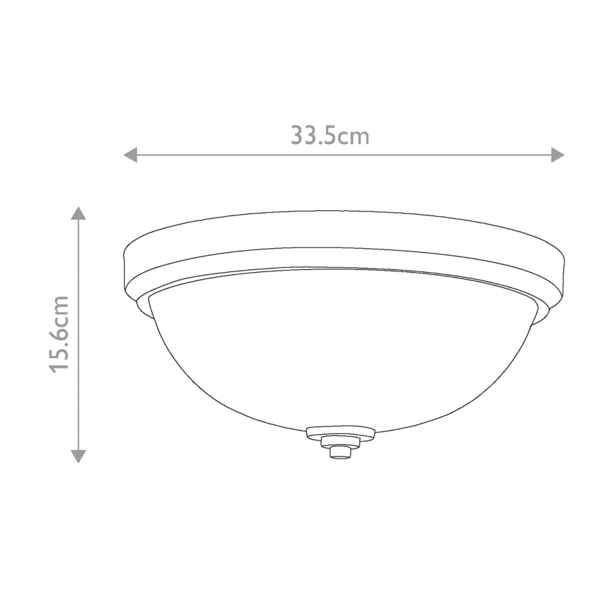 Feiss - Plafón de baño MALIBU 2xE27/60W/230V IP44