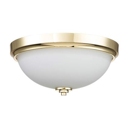 Feiss - Lámpara de techo para baño MALIBU 2xE27/60W/230V IP44, acabado dorado