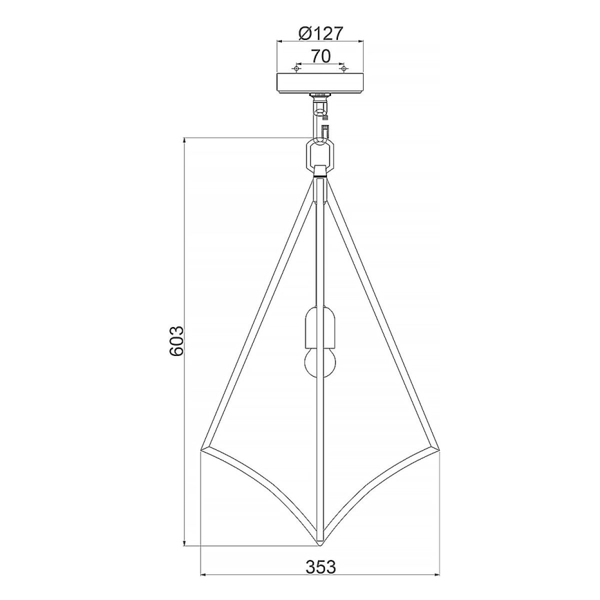 Feiss - Lámpara colgante con cadena NICO 1xE27/60W/230V