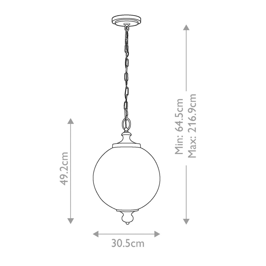 Feiss - Lámpara colgante con cadena PARKMAN 1xE27/60W/230V