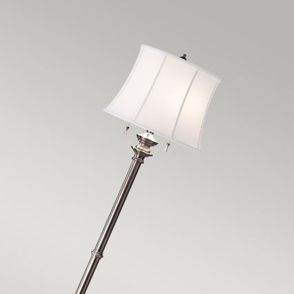 Feiss - Lámpara de pie STATEROOM 2xE27/60W/230V plata