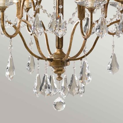 Feiss - Lámpara colgante con cadena VALENTINA 6xE14/60W/230V