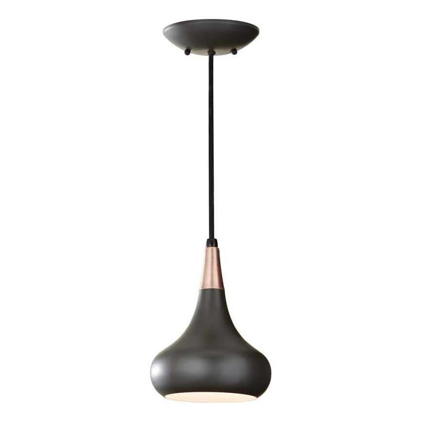 Feiss - Lámpara colgante BESO con cable 1xE27/60W/230V Ø 17,9 cm negro/cobre