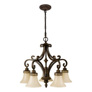 Feiss - Lámpara colgante con cadena DRAWING ROOM 5xE27/60W/230V