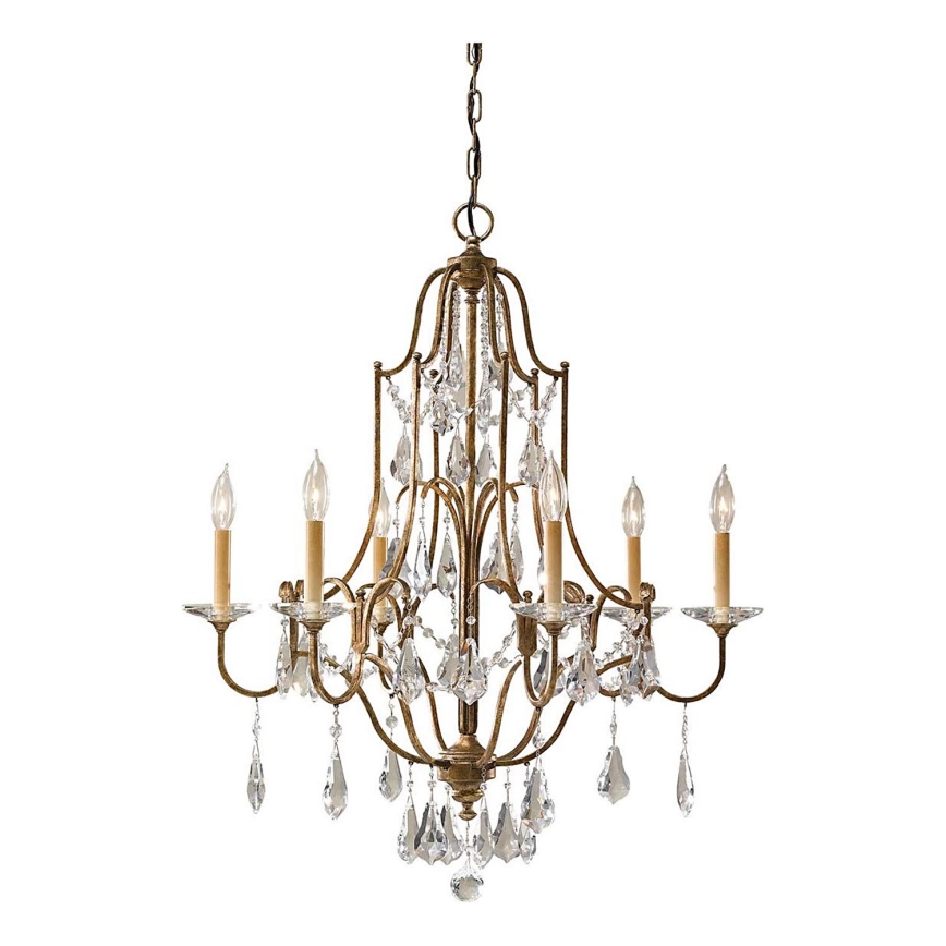 Feiss - Lámpara colgante con cadena VALENTINA 6xE14/60W/230V