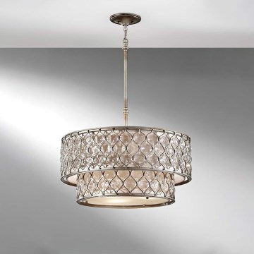 Feiss - Lámpara colgante LUCIA 6xE27/60W/230V