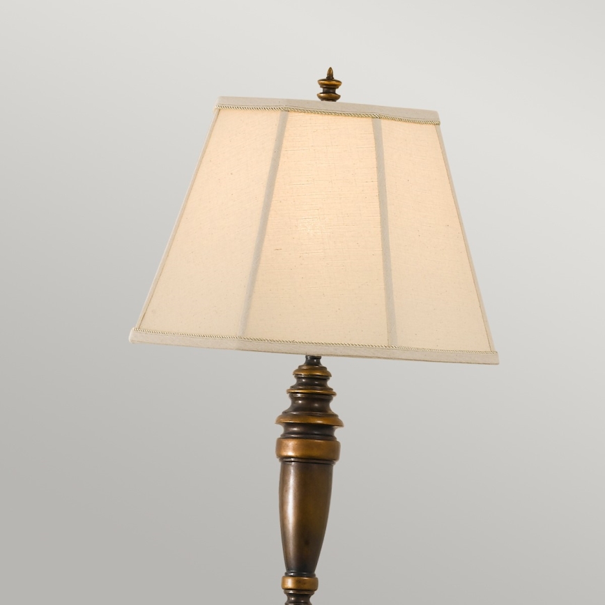 Feiss - Lámpara de pie LINCOLNDALE 1xE27/60W/230V bronce/beige