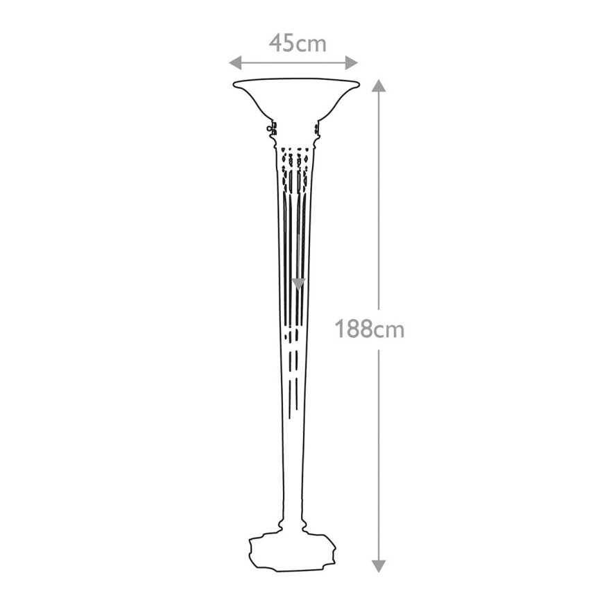 Feiss - Lámpara de pie OPERA 1xE27/100W/230V bronce/beige
