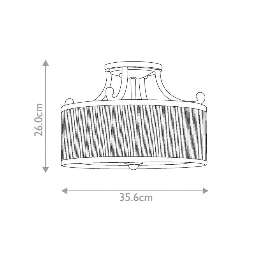 Feiss - Lámpara de techo ABBEY 3xE27/100W/230V beige