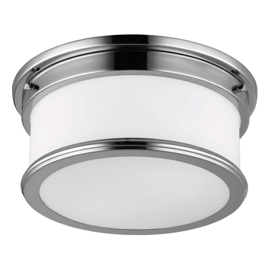 Feiss - Lámpara de techo para baño PAYNE 2xE27/60W/230V IP44 cromo mate