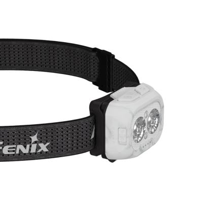 Fenix HL18RTV20WHT - Linterna frontal LED recargable y regulable LED/USB IP66 800 brillante 160 h blanco/negro