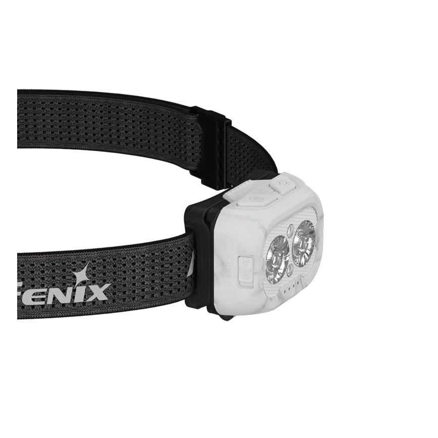 Fenix HL18RTV20WHT - Linterna frontal LED recargable y regulable LED/USB IP66 800 brillante 160 h blanco/negro