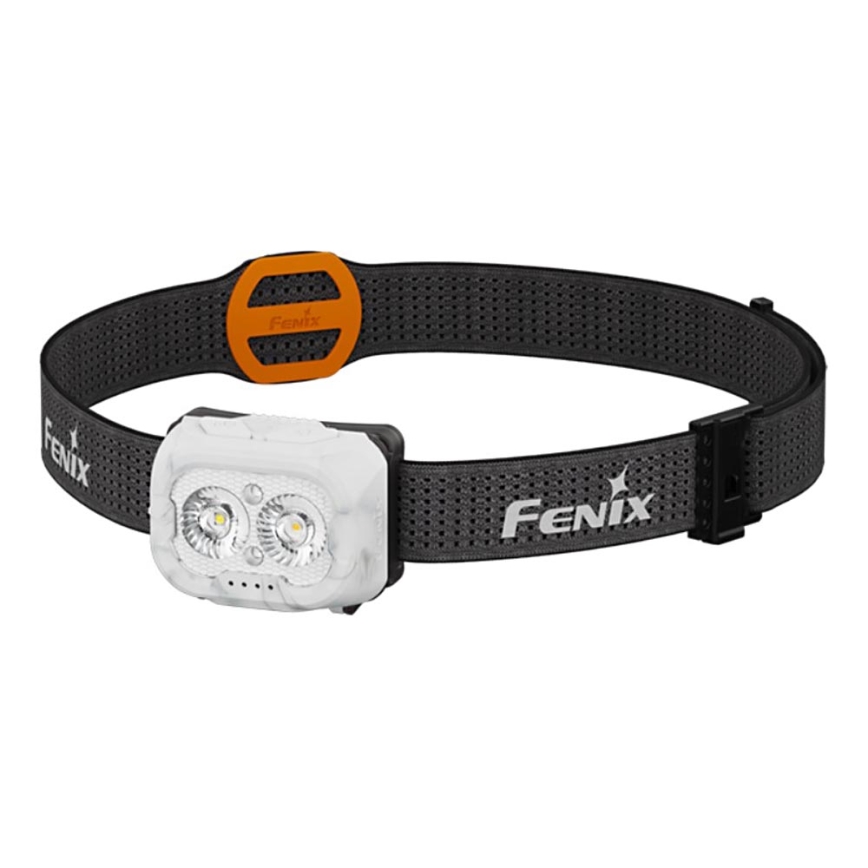 Fenix HL18RTV20WHT - Linterna frontal LED recargable y regulable LED/USB IP66 800 brillante 160 h blanco/negro
