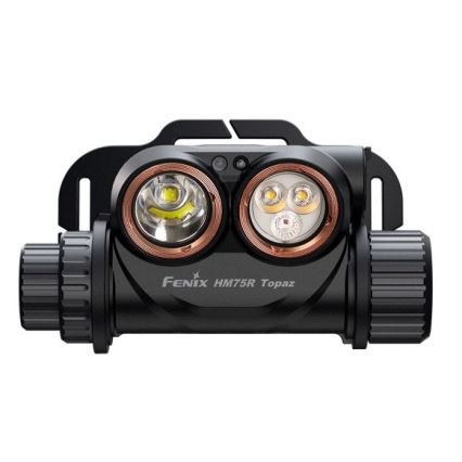 Fenix HM75RTOPAZ - Linterna frontal LED recargable regulable LED/USB IP68 1600 lúmenes 210 h 4000 mAh