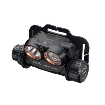 Fenix HM75RTOPAZ - Linterna frontal LED recargable regulable LED/USB IP68 1600 lúmenes 210 h 4000 mAh