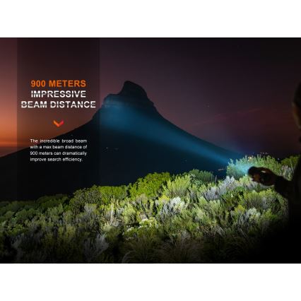 Fenix LR40RV20 - Linterna recargable LED LED/USB IP68 15000 lúmenes 177 h 5000 mAh