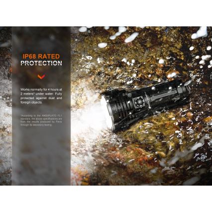 Fenix LR40RV20 - Linterna recargable LED LED/USB IP68 15000 lúmenes 177 h 5000 mAh