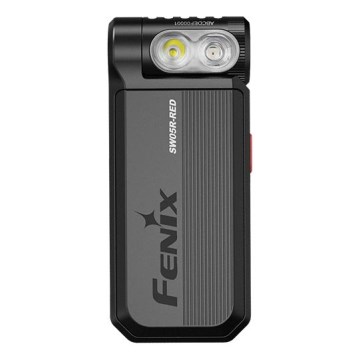 Fenix SW05RREDBLC - Linterna LED recargable y regulable LED/USB IPX6 150 lm 49 h 700 mAh negro