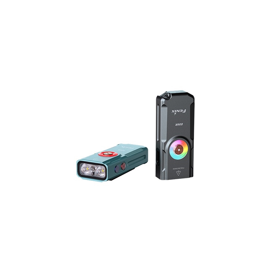 Fenix ​​E06RGRY - Linterna LED recargable y regulable UV LED/USB IP66 700 lúmenes 60 h 750 mAh gris