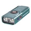 Fenix ​​E06RTKS - Linterna LED recargable y regulable UV LED/USB IP66 700 lm 60 h 750 mAh turquesa
