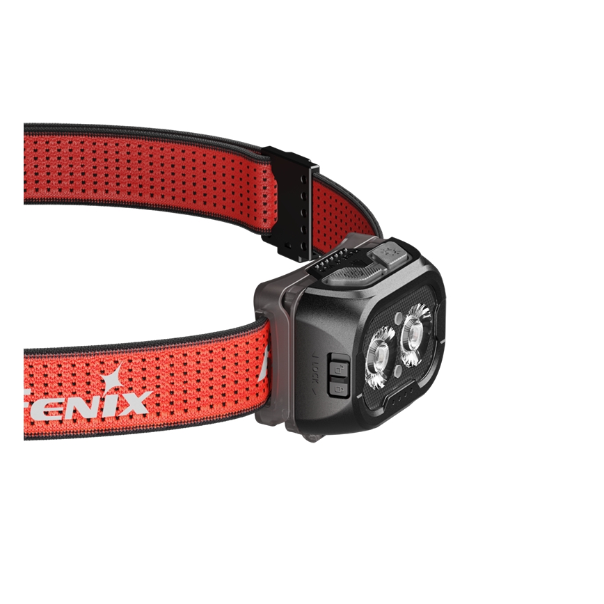 Fenix ​​HL18RTV20BLC - Linterna frontal LED recargable y regulable LED/USB/3xAAA IP66 800 lm 160 h 1900 mAh negro/naranja