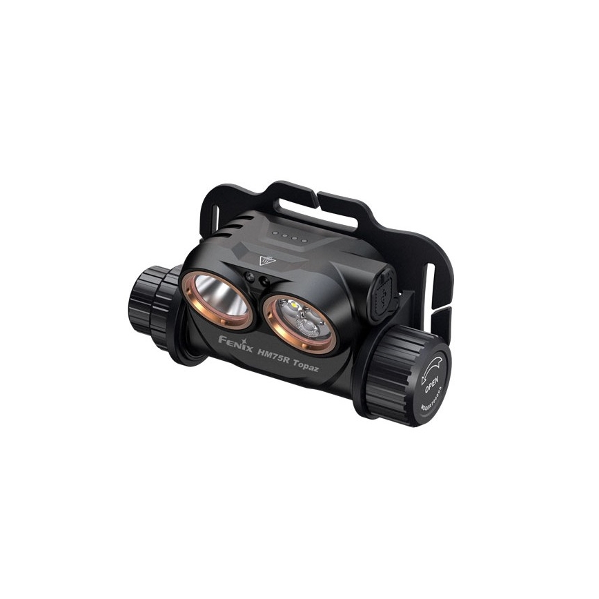 Fenix ​​HM75RTOPAZ - Linterna frontal LED recargable regulable LED/USB IP68 1600 lúmenes 210 h 4000 mAh