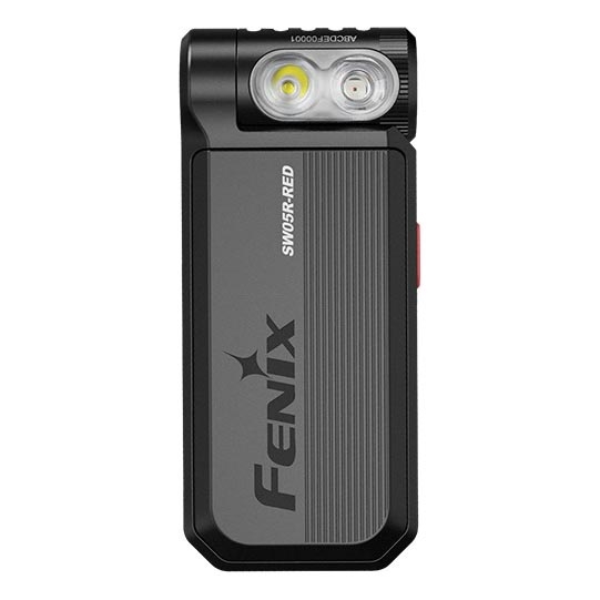 Fenix ​​SW05RREDBLC - Linterna LED recargable y regulable LED/USB IPX6 150 lm 49 h 700 mAh negro